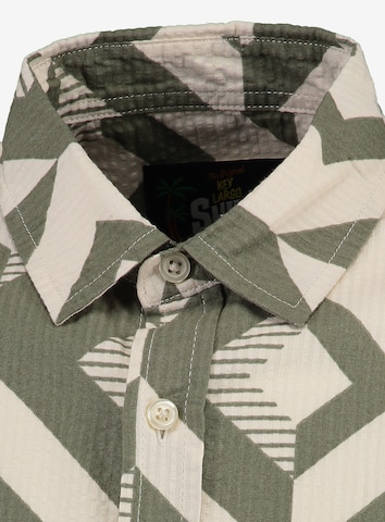 Key Largo Regular fit Button Up Shirt 'TRACK' in Beige