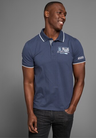 DELMAO Shirt in Blue: front
