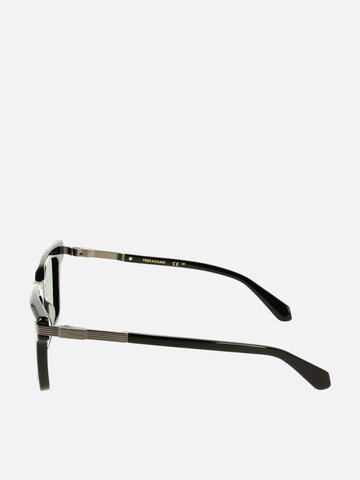 FERRAGAMO Sunglasses 'Ferragamo SF2103S Khaki horn 53/21/145 MAN Sunglasses' in Black
