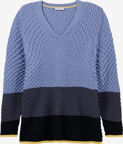 SHEEGO Sweater in Blue / Yellow / Grey / Black, Item view