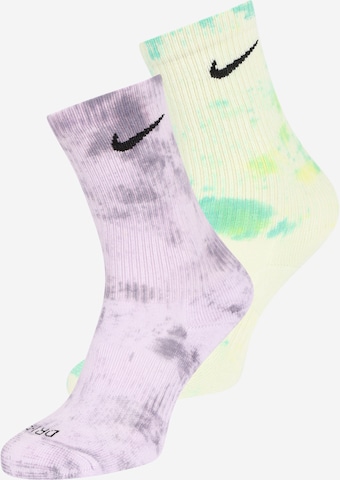 Chaussettes de sport Everyday Plus NIKE en Citron Vert Vert Clair Violet Aubergine ABOUT YOU