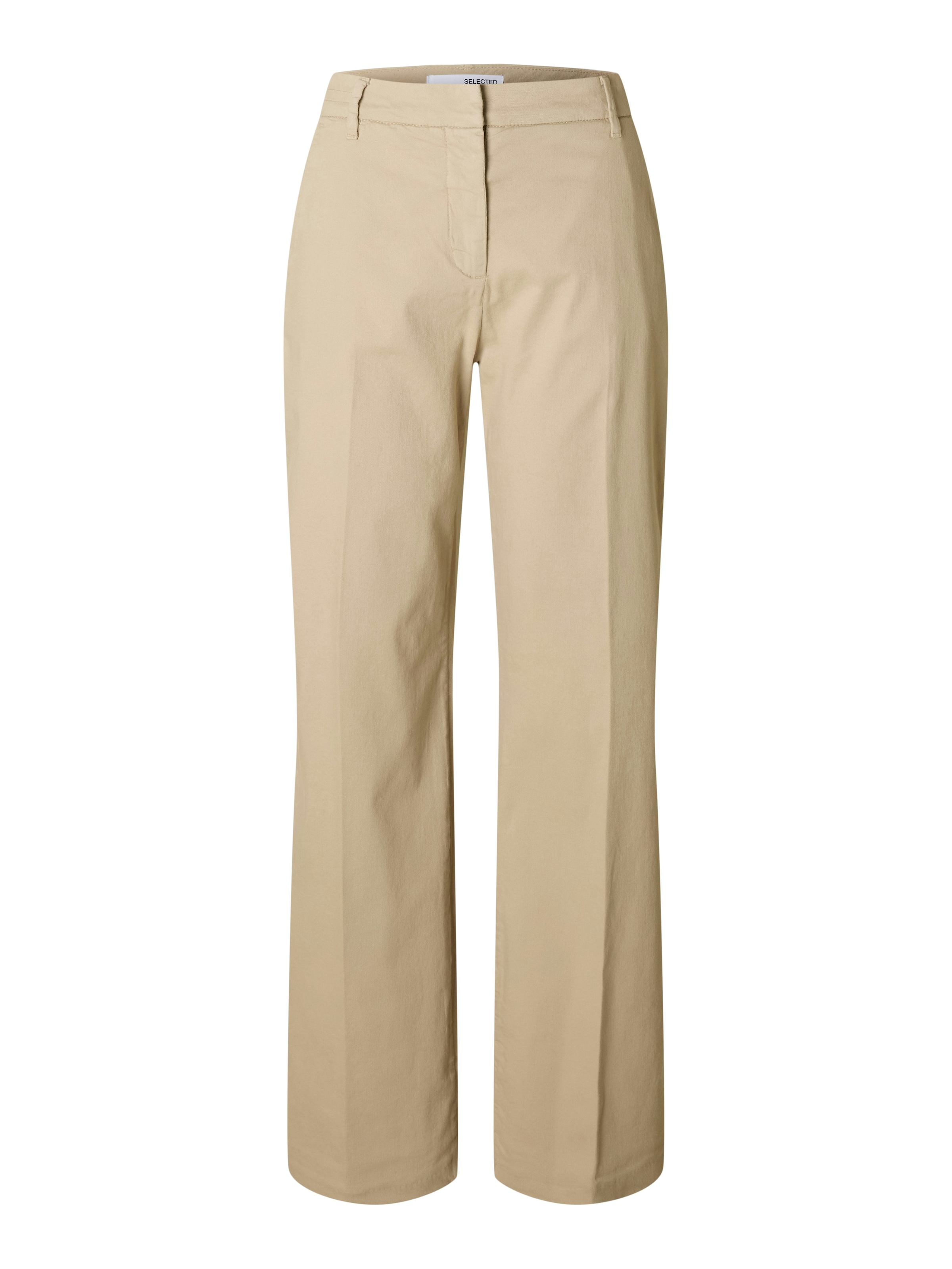 SELECTED Loosefit Pantalon 'SLFVera Rita' in Beige: voorkant