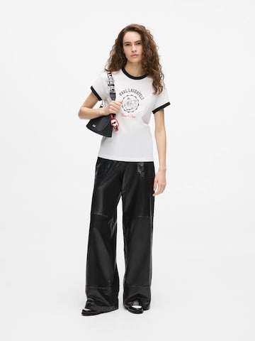 Karl Lagerfeld - Camiseta 'Ikon Choupette Muse' en blanco