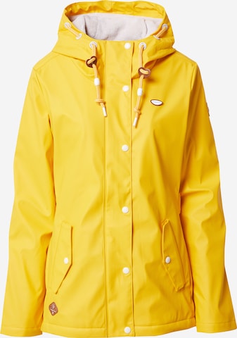 Ragwear Between-Season Jacket 'MARGE' in Yellow: front