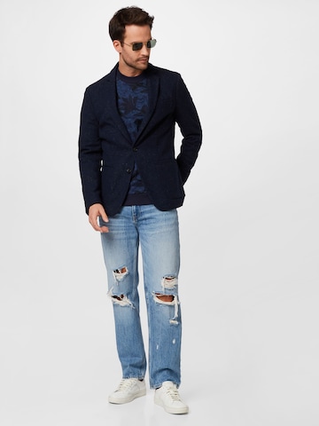 SCOTCH & SODA Regular Fit Blazer i blå