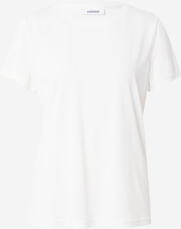 minimum T-shirt 'Rynah' i vit: framsida