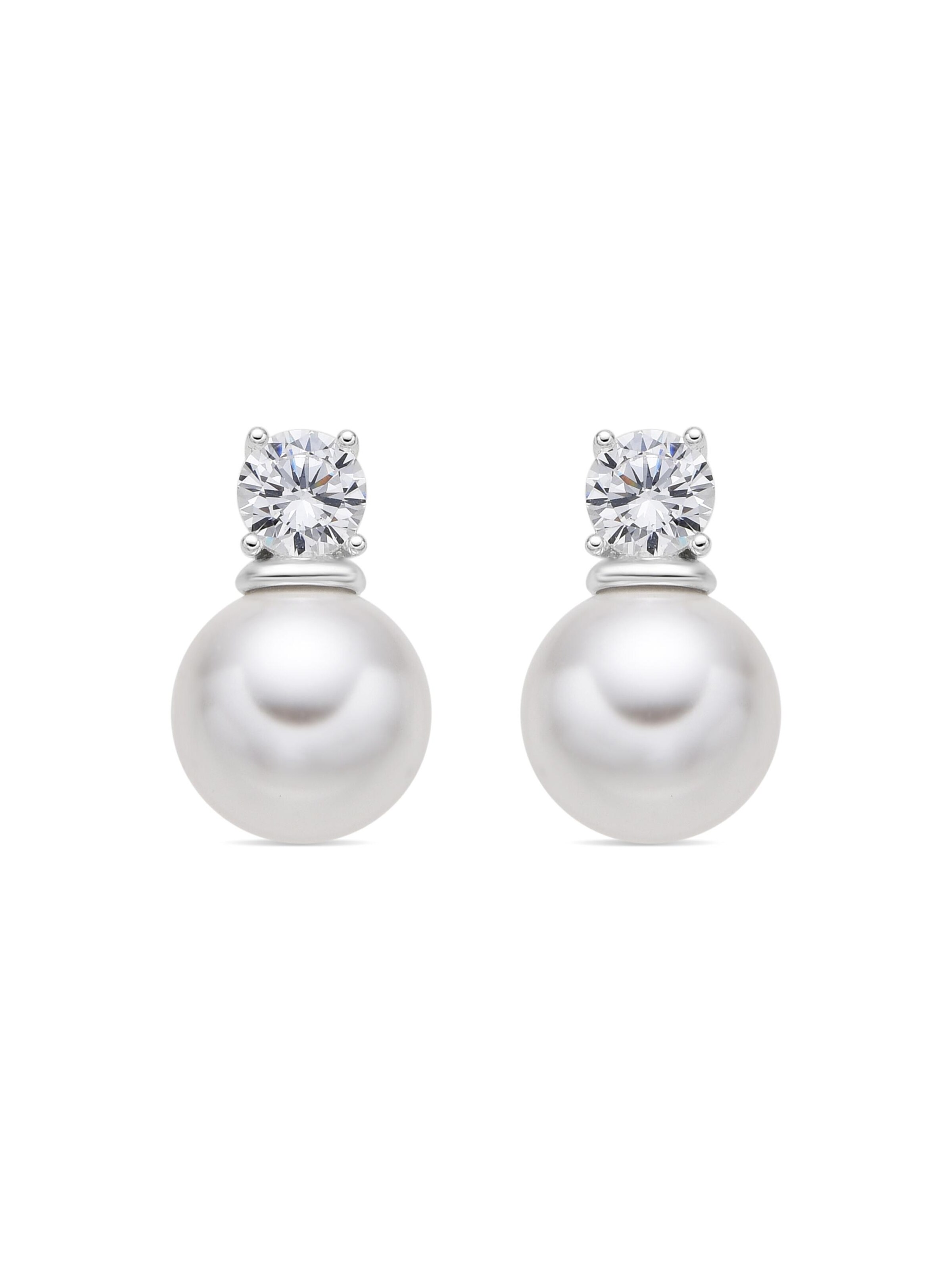 Luxenter - Pendientes 'Etalor' en blanco: frente
