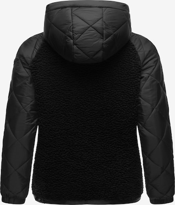Ragwear Athletic Fleece Jacket 'Leeloo' in Black