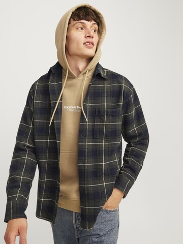 JACK & JONES Regular fit Button Up Shirt in Blue