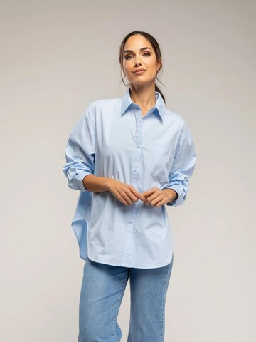 Tantra - Camiseta 'Camisa oversize con bolsillo delantero' en azul