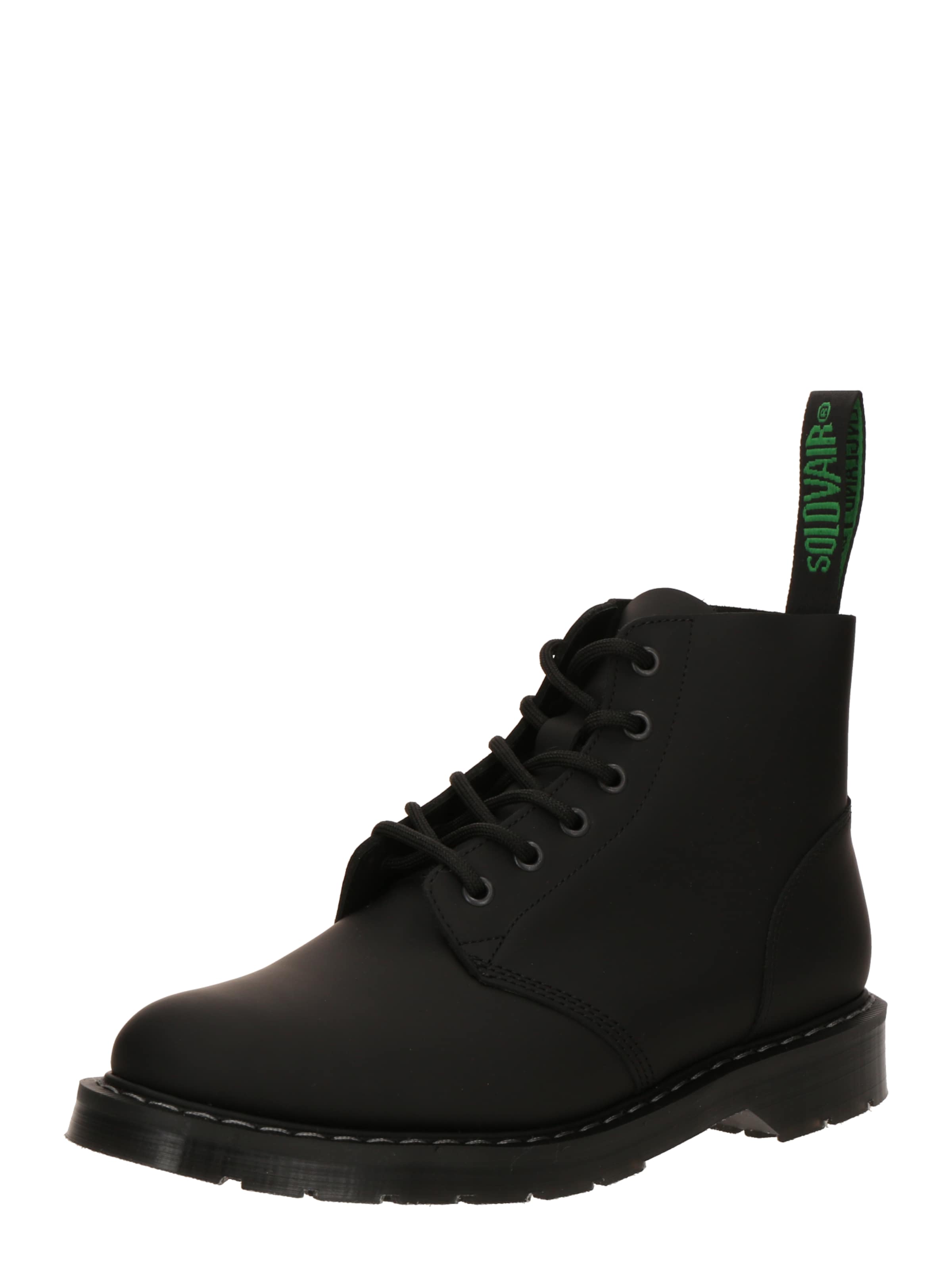 juoda Solovair Auliniai batai su raišteliais: priekis