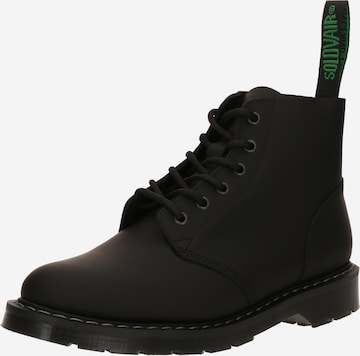 melns Solovair Klasiskie šņorzābaki: no priekšpuses