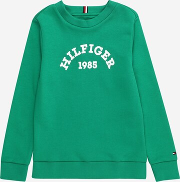 Sweat '1985' TOMMY HILFIGER en vert : devant