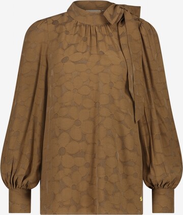 Fabienne Chapot Blouse 'Michou' in Bruin: voorkant