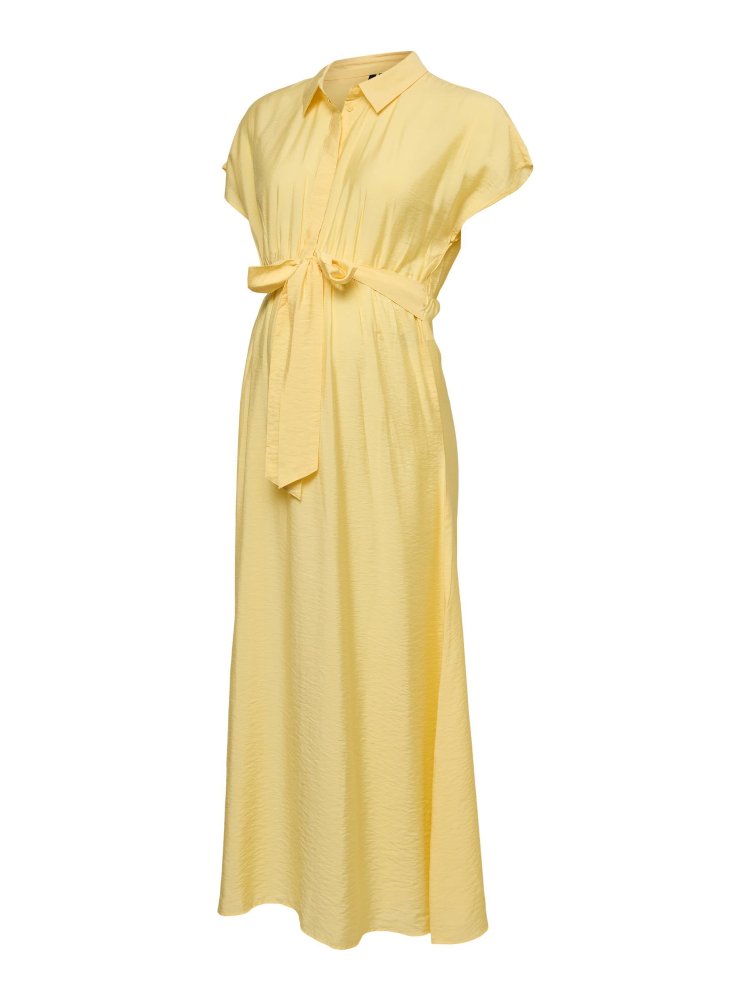 Vero Moda Maternity - Vestido camisero 'VMMJosie' en amarillo: frente