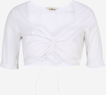 ALMSACH Traditional blouse in White: front