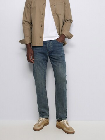 Coupe slim Jean Salsa Jeans en bleu : devant