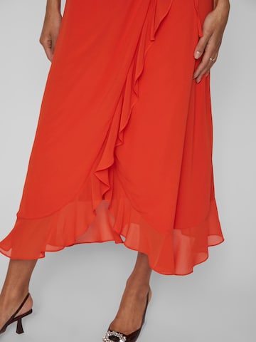 VILA Cocktail Dress in Orange