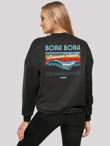 F4NT4STIC Sweatshirt 'Bora Bora Leewards Island' in Zwart: voorkant