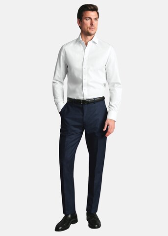 Charles Tyrwhitt Slim fit Pleated Pants in Blue: front
