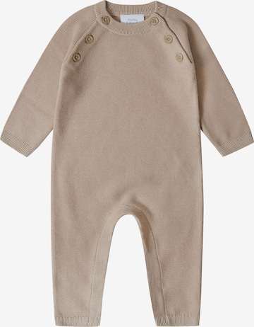 Stellou & Friends Dungarees in Beige: front