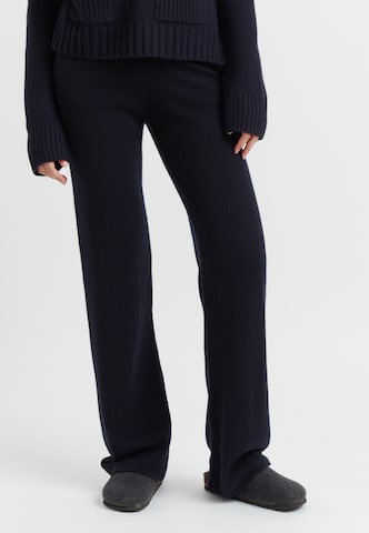 Chinti & Parker Zvonové kalhoty Kalhoty 'Pure Cashmere' – modrá: přední strana