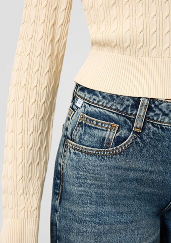 QS Wide leg Jeans in Blue: side