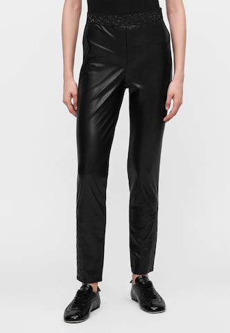 Slimfit Pantaloni di Marc Cain in nero: frontale