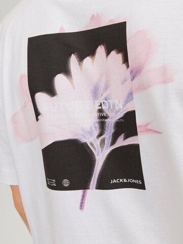 T-Shirt 'Stagger' JACK & JONES en blanc