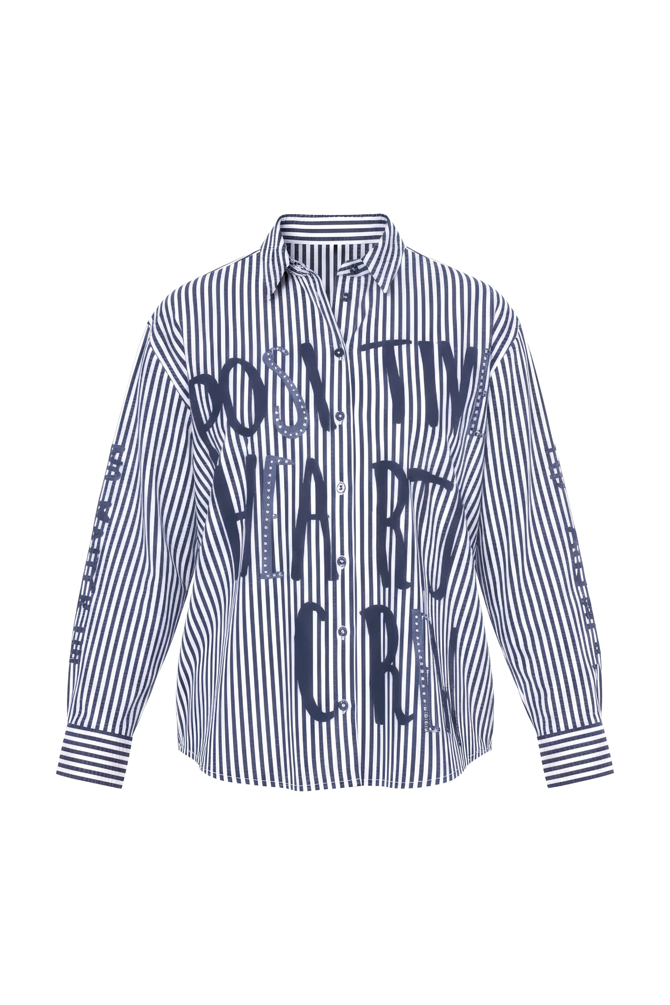 Angel of Style Blouse in de kleur Navy / Wit, Productweergave