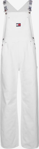 Tommy Jeans Loose fit Jean Overalls 'Dungaree' in White: front