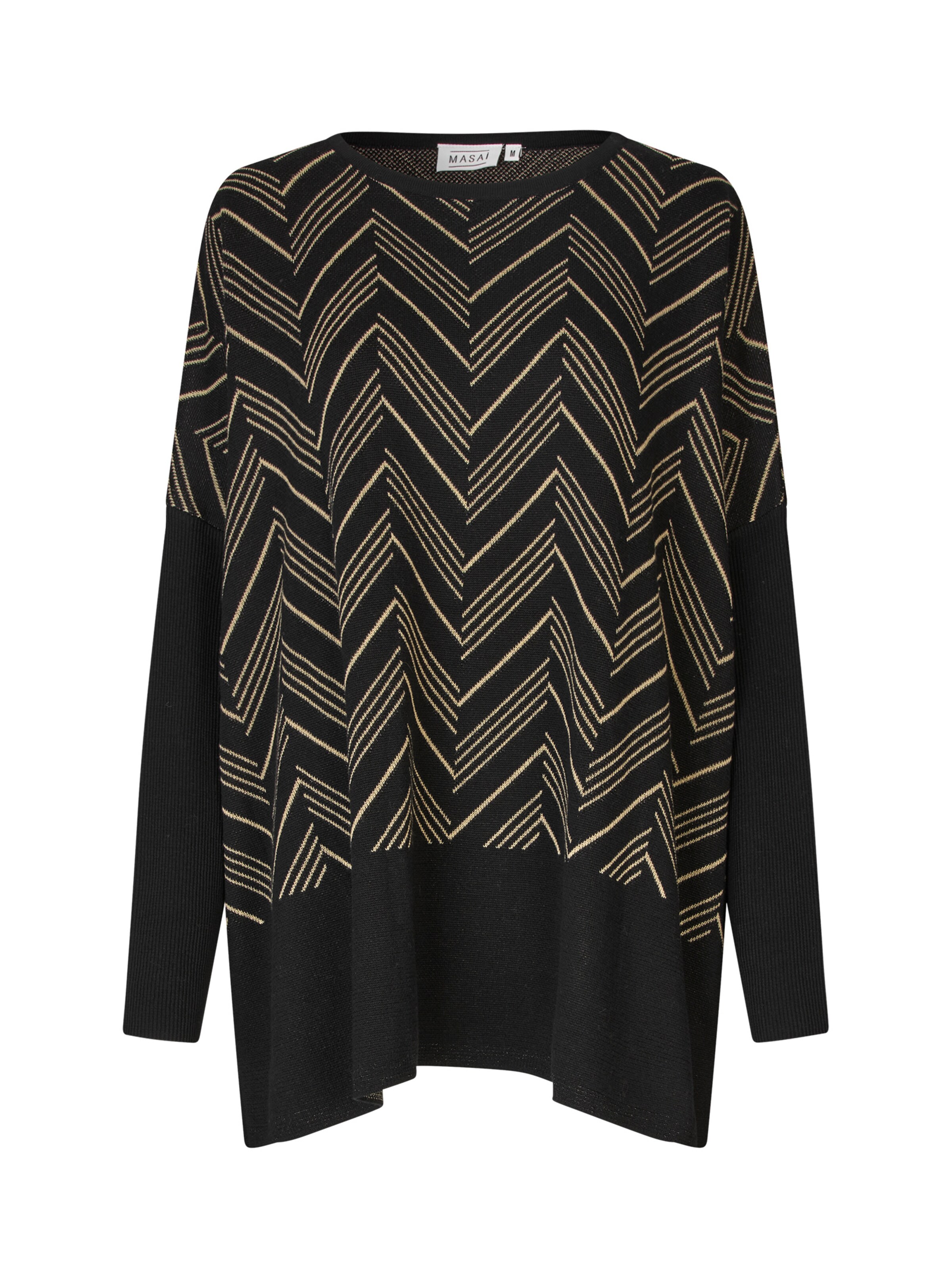 Masai Sweater 'Feluca' in Black: front