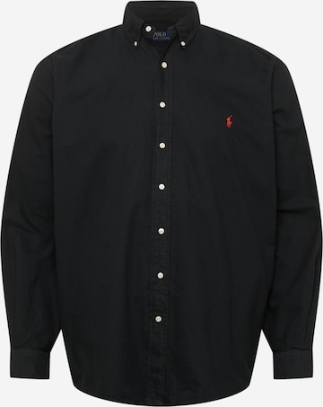 juoda Polo Ralph Lauren Big & Tall Standartinis modelis Marškiniai: priekis