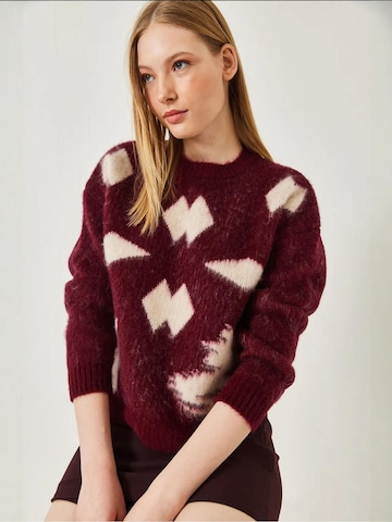 Bianco Lucci Pullover in Rot