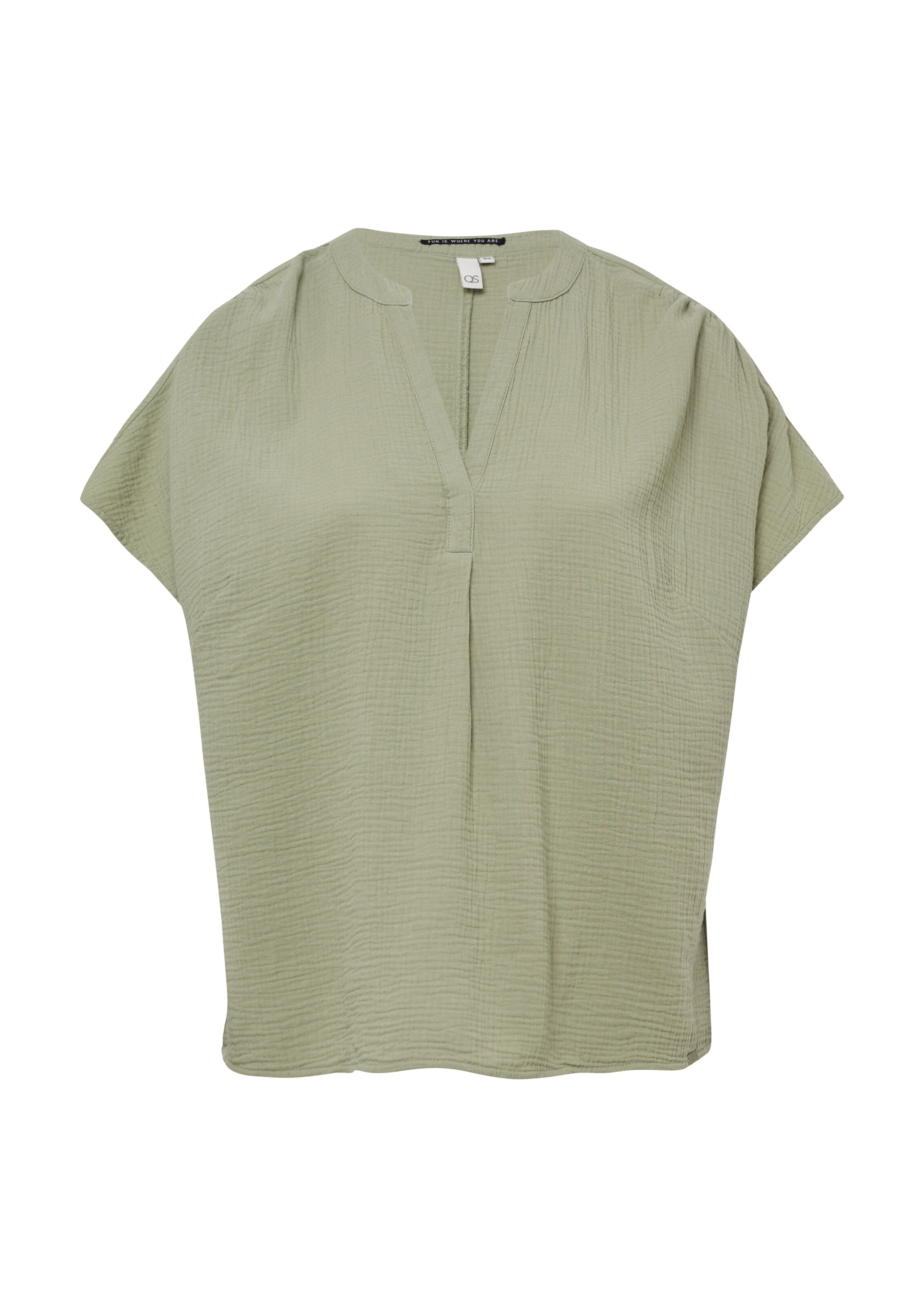 QS Bluse in Grün: Vorderseite