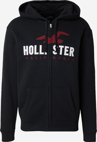 HOLLISTER Sweatvest in Zwart: voorkant