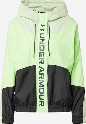 UNDER ARMOUR Athletic Jacket in Green: front