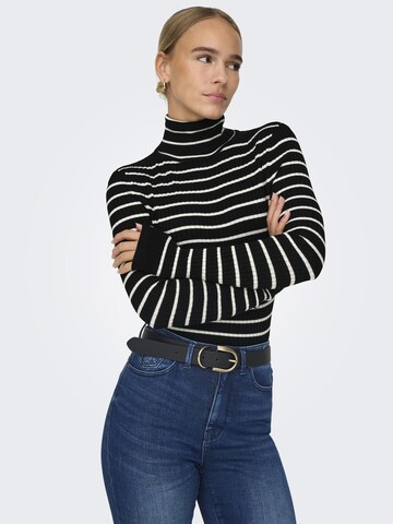 Pull-over 'KAROL' ONLY en noir : devant