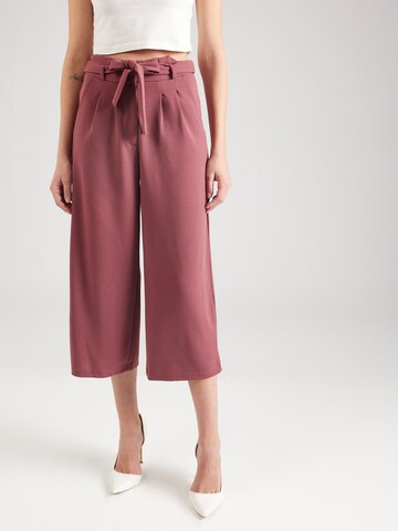 Wide leg Pantaloni con pieghe di JDY in rosso: frontale
