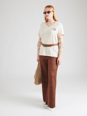 ONLY Carmakoma Shirt 'CARBEA' in Beige