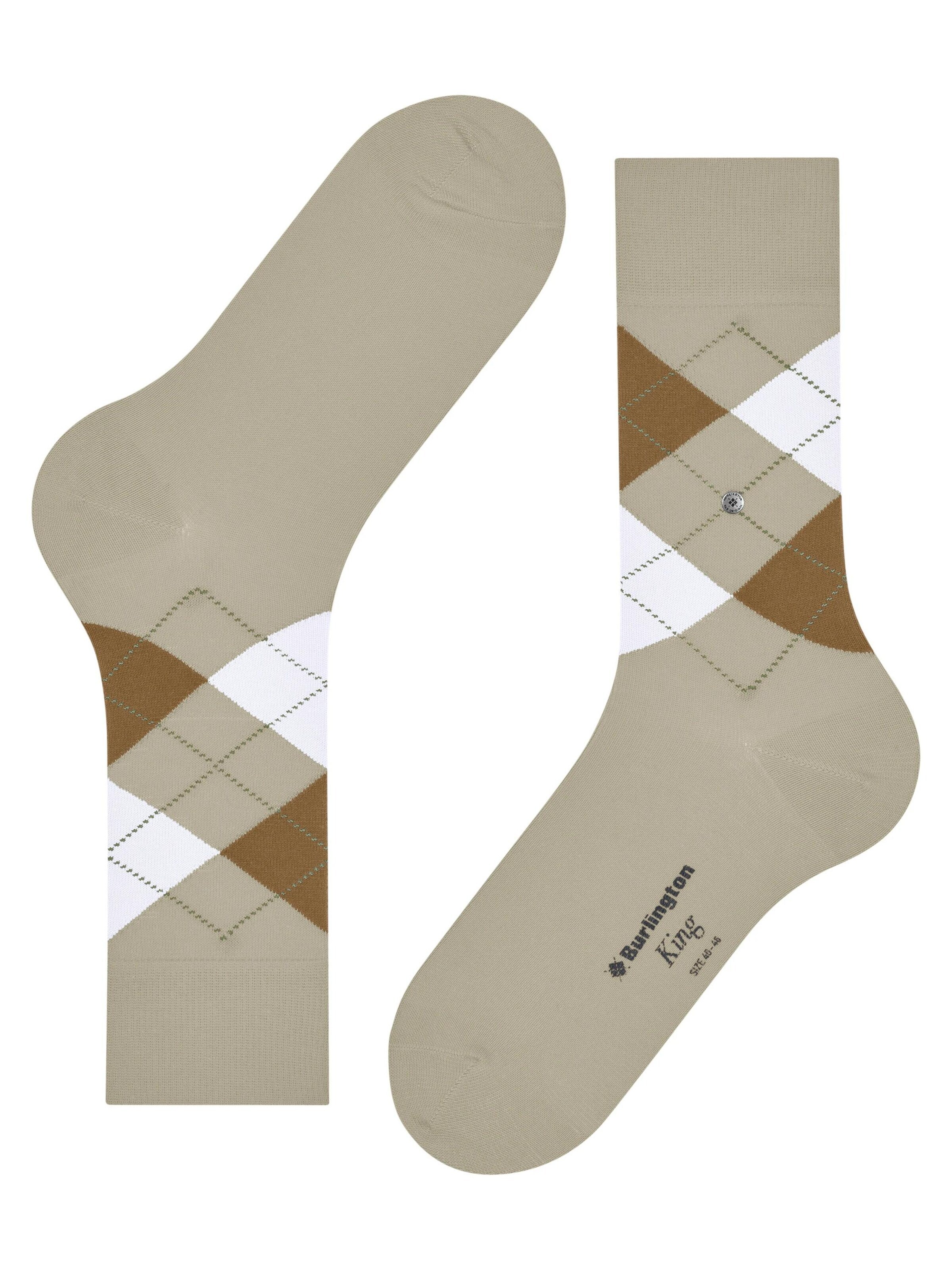 BURLINGTON Socks 'King' in Beige
