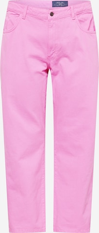 Loosefit Jean 'Amanda' Noisy May Curve en rose : devant