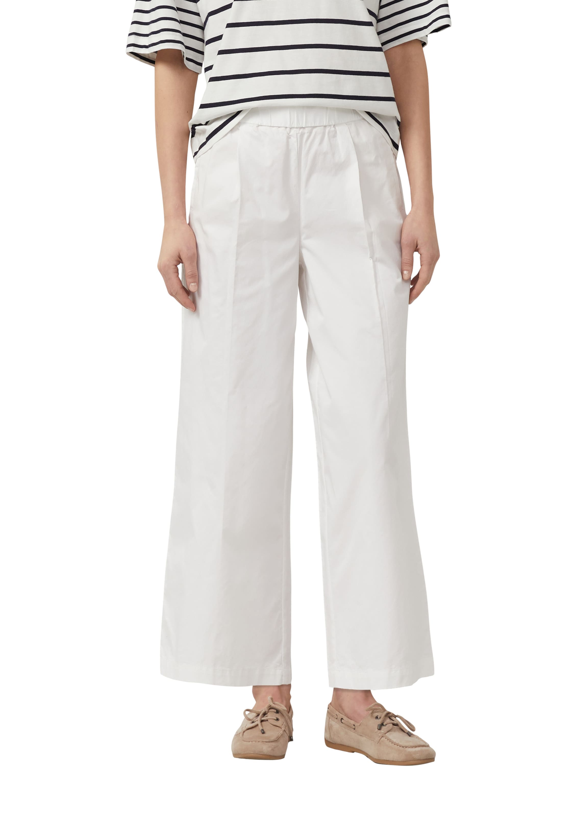 Wide Leg Pantalon s.Oliver en blanc