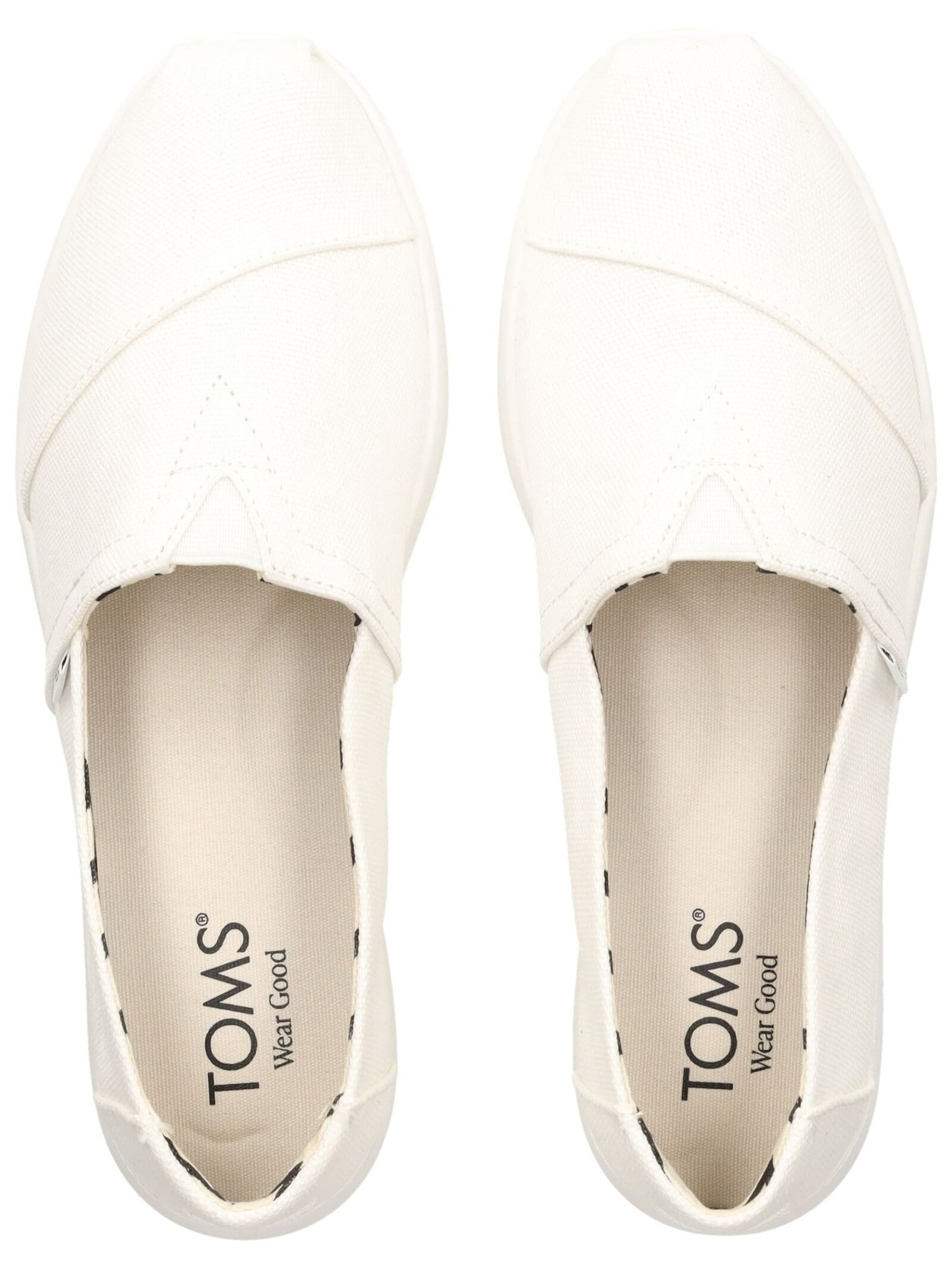 TOMS Slipper 'Alpargata Plus' i hvid