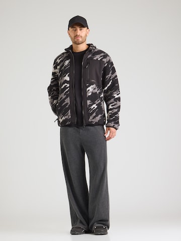 ICEPEAK - Chaqueta polar funcional 'ANVIS' en negro
