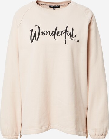 Sweat-shirt ONE MORE STORY en rose : devant