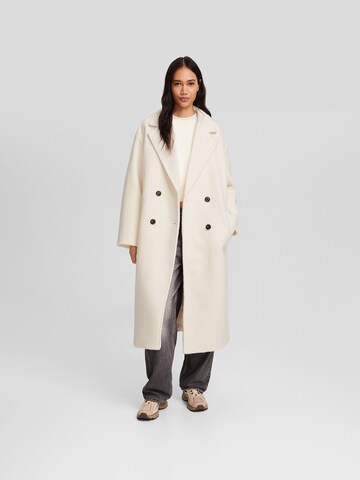 Bershka Between-Seasons Coat in Beige