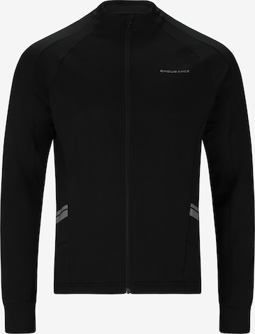 ENDURANCE Athletic Jacket 'Verner' in Black: front