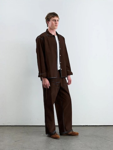 Giesto Regular fit Button Up Shirt in Brown