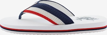 U.S. POLO ASSN. Teenslippers 'Hank002' in Wit: voorkant